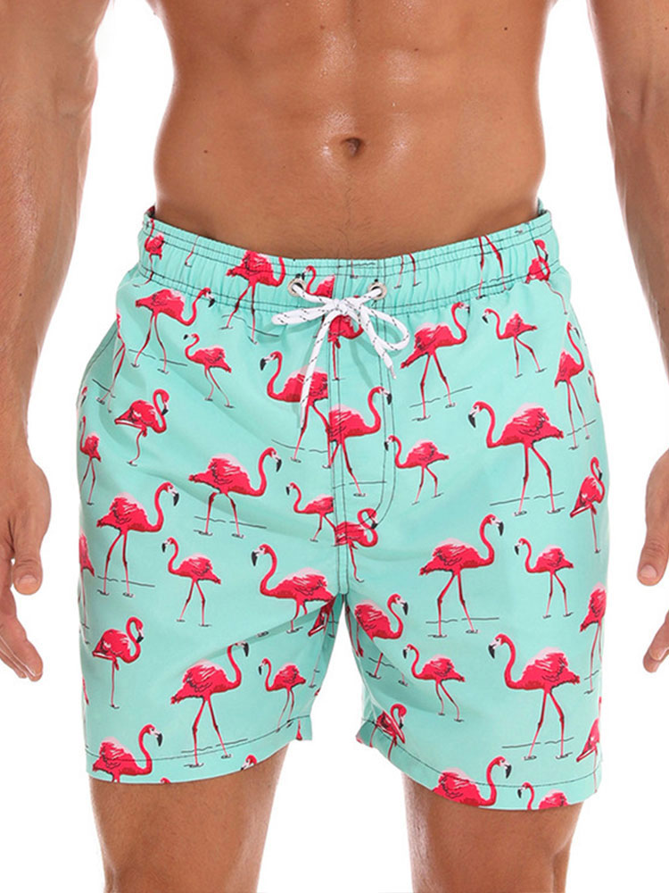 Summer Print Men Swim Trunks