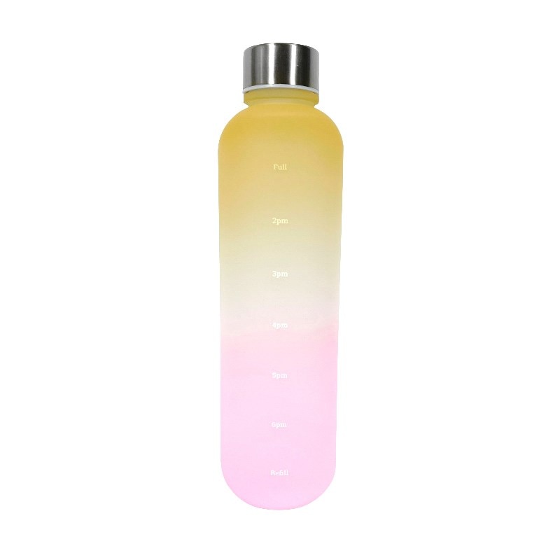 CAPESADE 1L Water Bottle with Time Marker