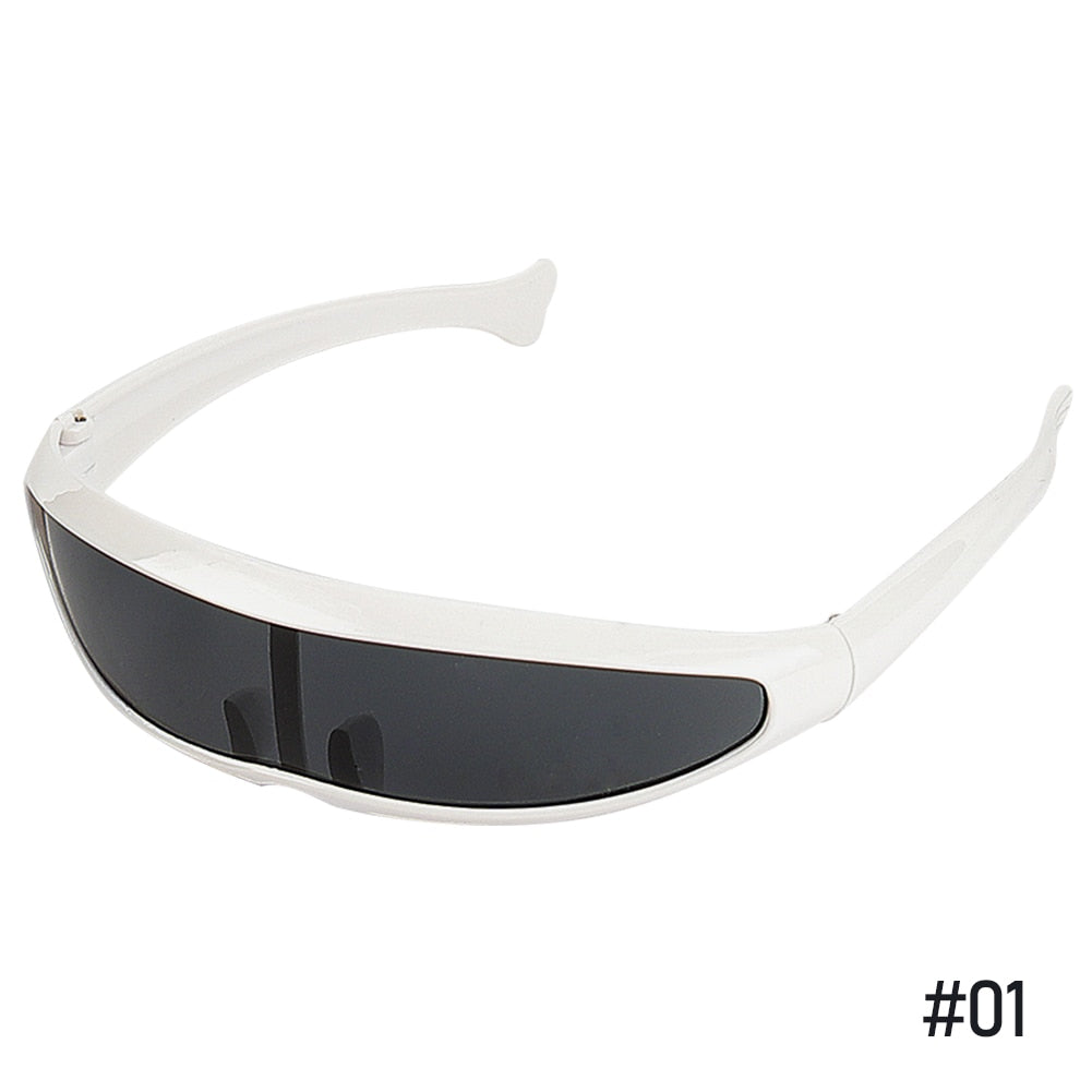 HITTIME Futuristic Narrow Visor Sunglasses