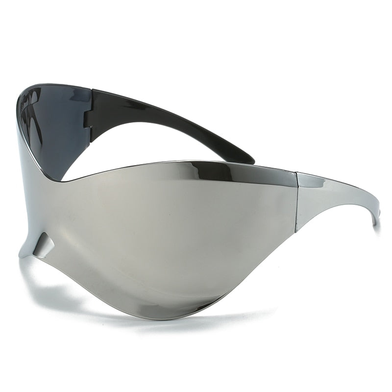 HELLOOEYES Oversized Punk Goggle Sunglasses