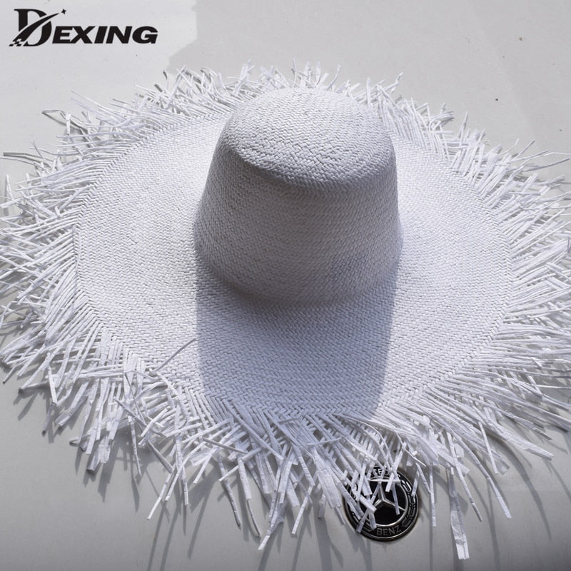 DEXING Wide Brim Straw Hats