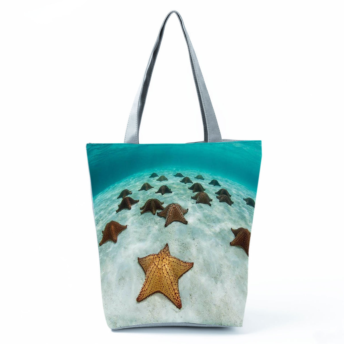 Ocean Shell Print Tote Bag