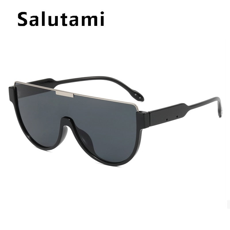SALUTAMI Vintage Half Frame One Piece Sunglasses