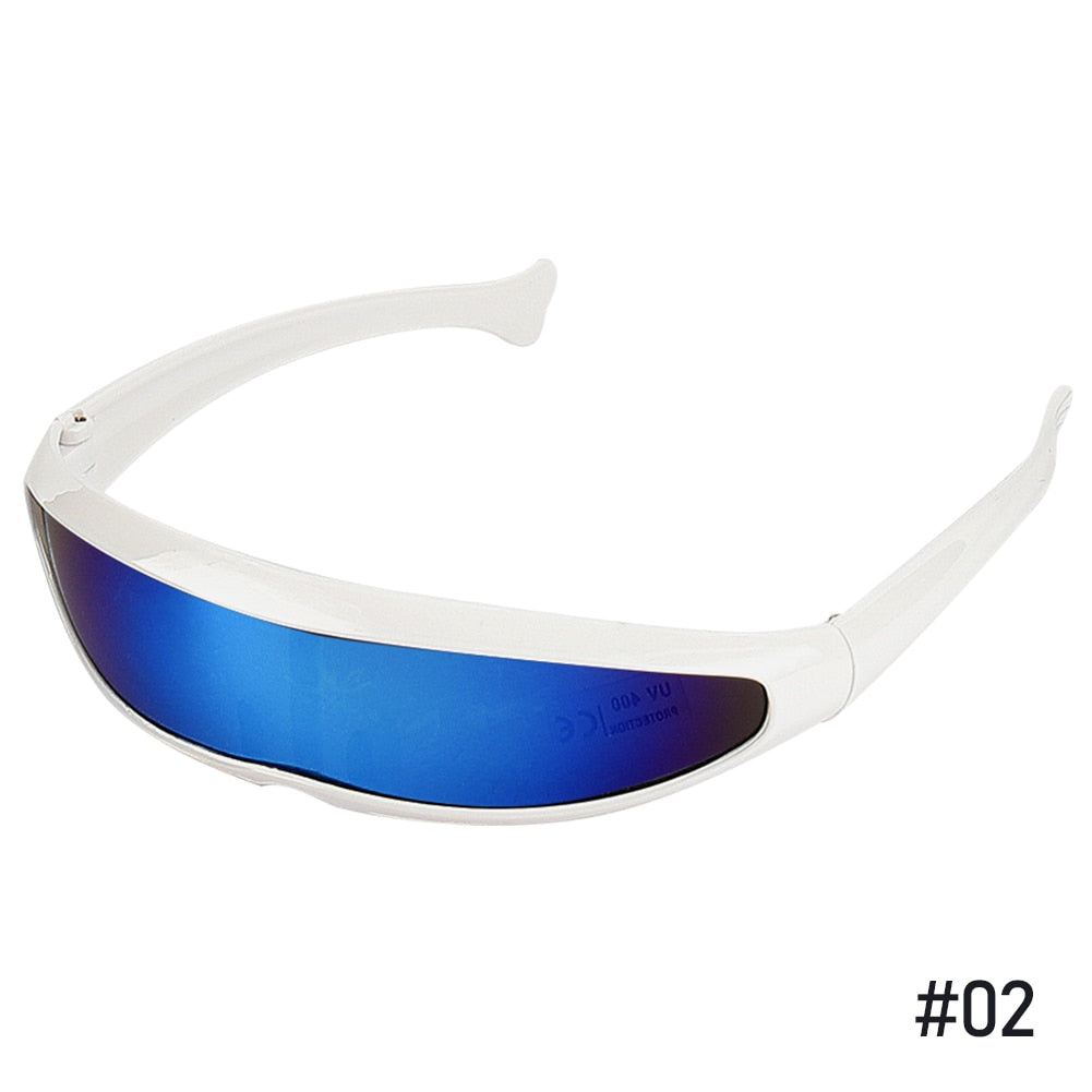 HITTIME Futuristic Narrow Visor Sunglasses