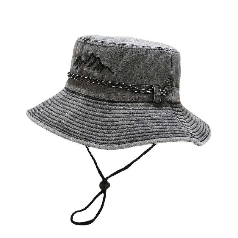 Summer Retro Mountaineering Bucket Hat
