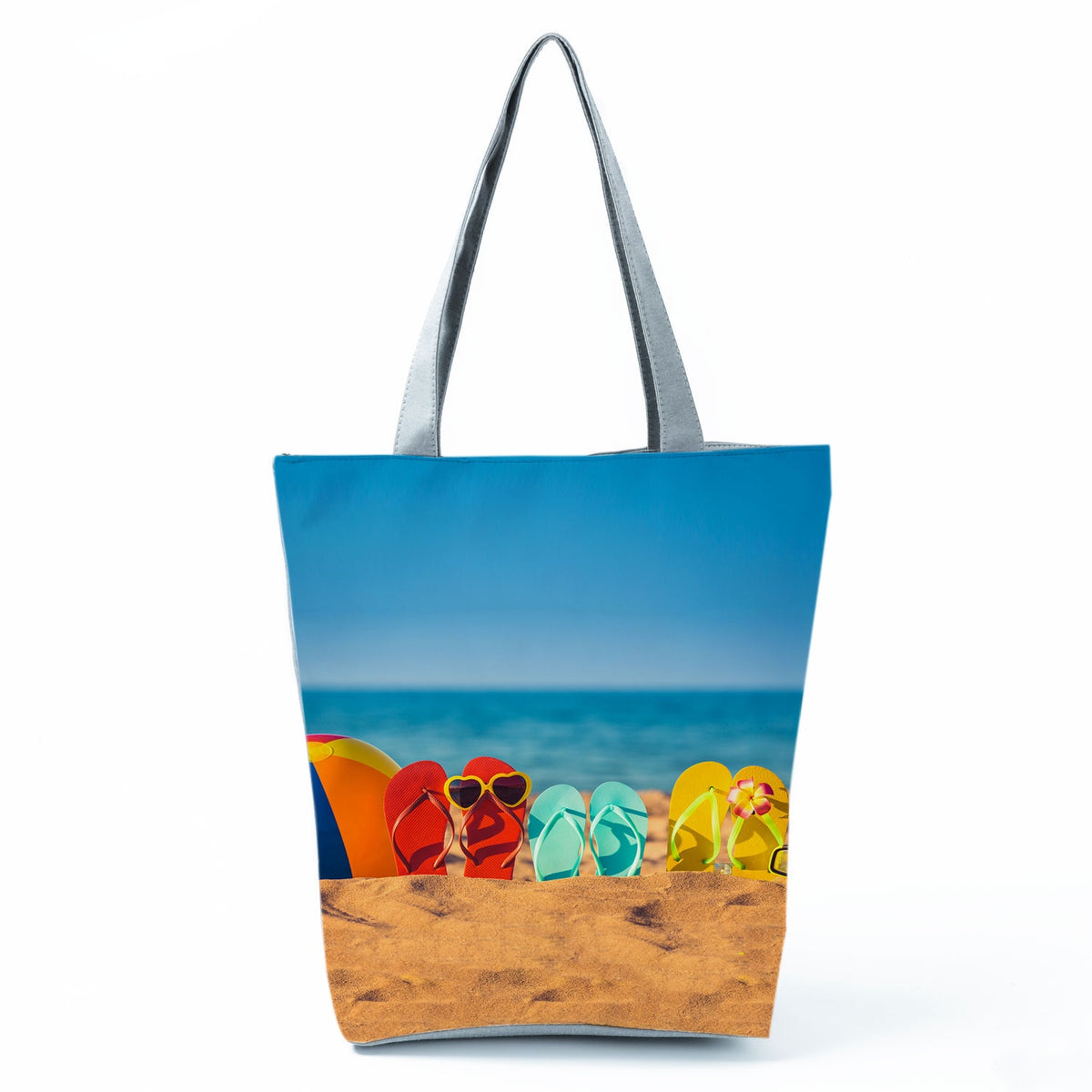Ocean Shell Print Tote Bag