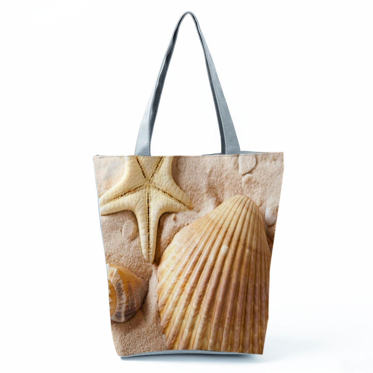 Ocean Shell Print Tote Bag