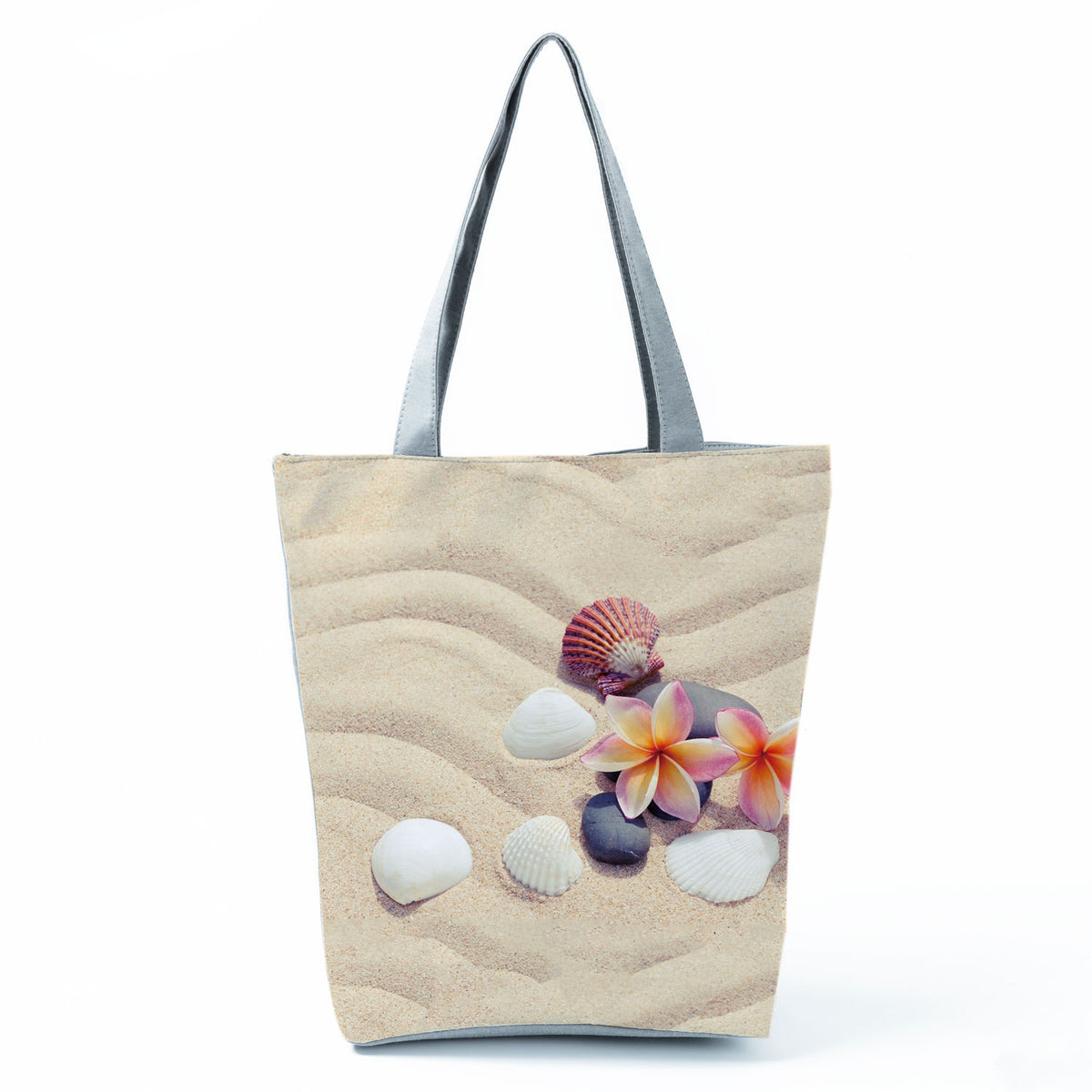 Ocean Shell Print Tote Bag