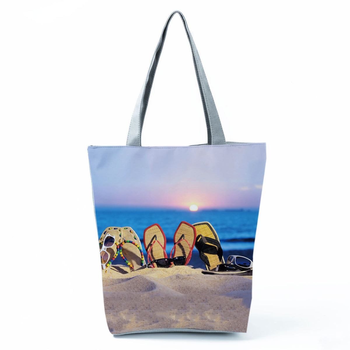 Ocean Shell Print Tote Bag