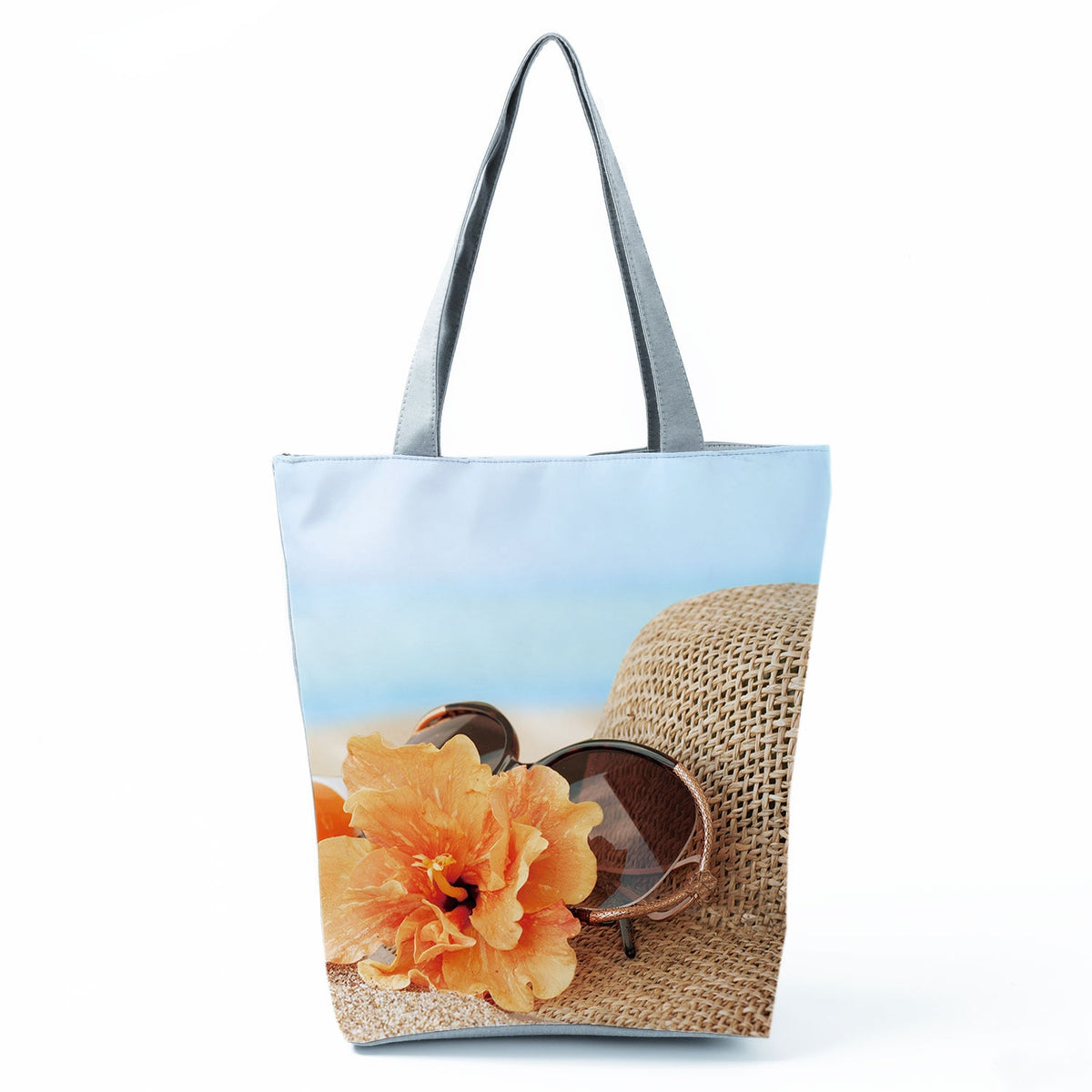 Ocean Shell Print Tote Bag
